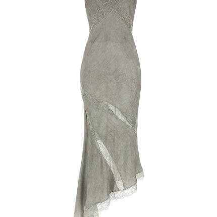 The Andamane Gray Viscose Long Dress