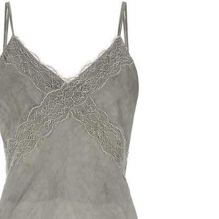 The Andamane Gray Viscose Long Dress