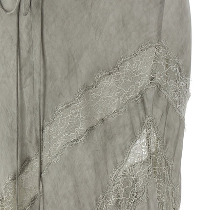 The Andamane Gray Viscose Long Dress