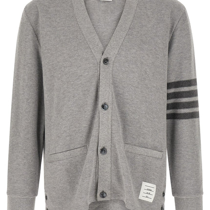 Thom Browne Gray Cotton Cardigan