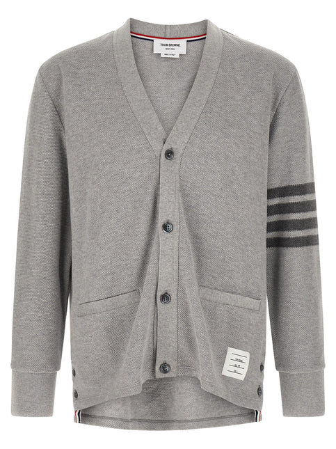 Thom Browne Gray Cotton Cardigan