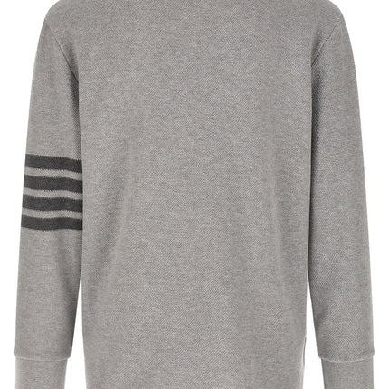 Thom Browne Gray Cotton Cardigan