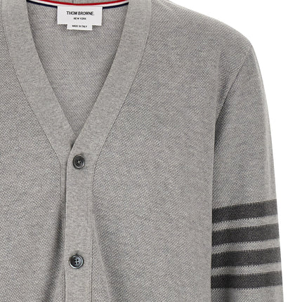 Thom Browne Gray Cotton Cardigan
