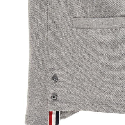Thom Browne Gray Cotton Cardigan