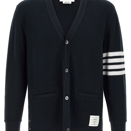 Thom Browne Blue Cotton Cardigan