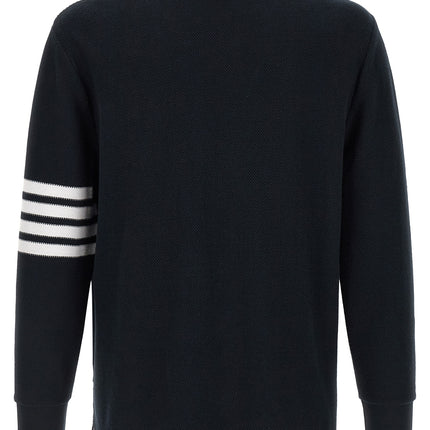 Thom Browne Blue Cotton Cardigan