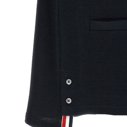 Thom Browne Blue Cotton Cardigan