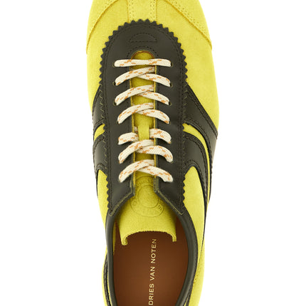 Dries Van Noten Bicolor Calfskin Sneakers