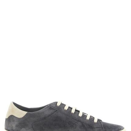 Brunello Cucinelli Gray Calfskin Sneakers