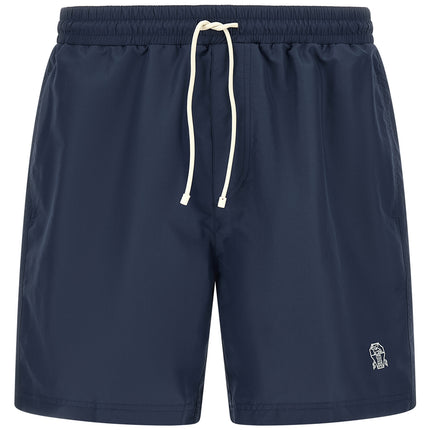 Brunello Cucinelli Blue Polyester Swim Shorts
