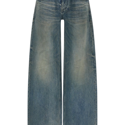 Balenciaga Blue Cotton Relaxed Fit Jeans