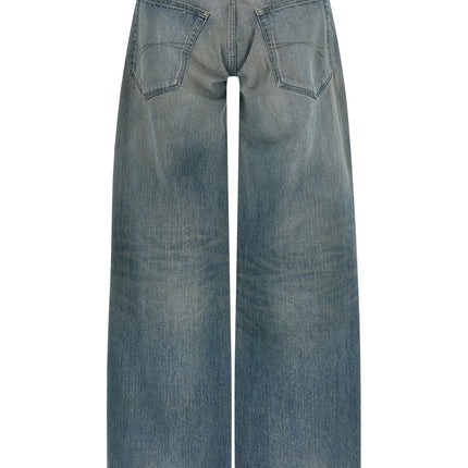 Balenciaga Blue Cotton Relaxed Fit Jeans
