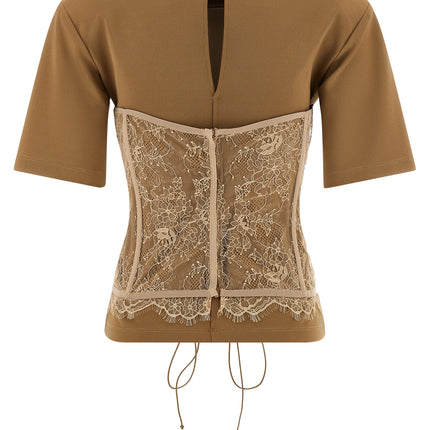 Giuseppe Di Morabito Brown Viscose T-Shirt