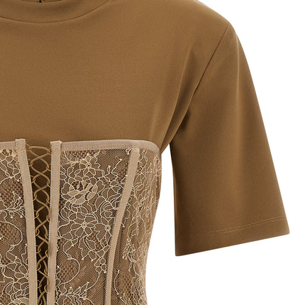 Giuseppe Di Morabito Brown Viscose T-Shirt