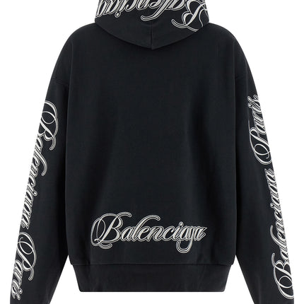 Balenciaga Black Cotton Hoodie