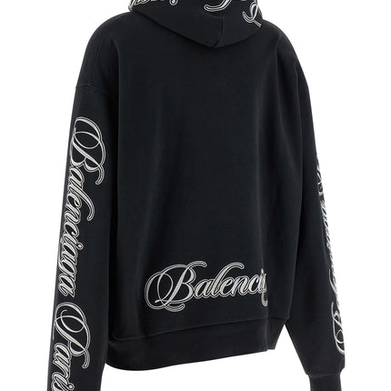 Balenciaga Black Cotton Hoodie