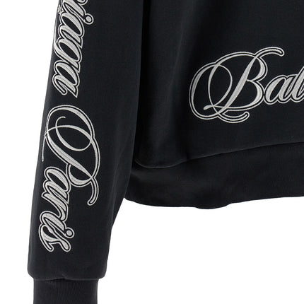 Balenciaga Black Cotton Hoodie