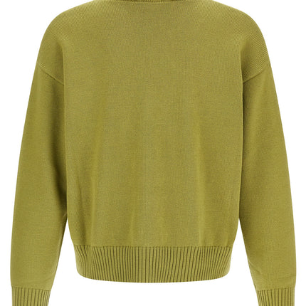 Ami Paris Bicolor Wool Cardigan