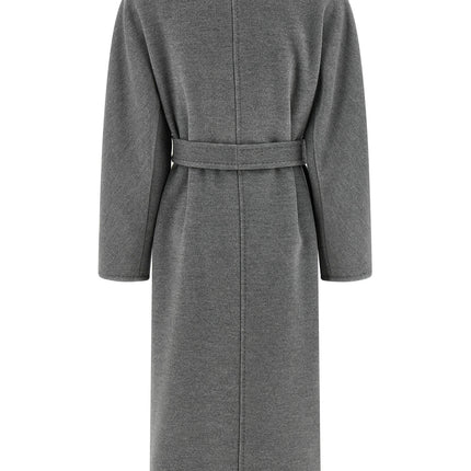 Max Mara Gray Virgin Wool Coat
