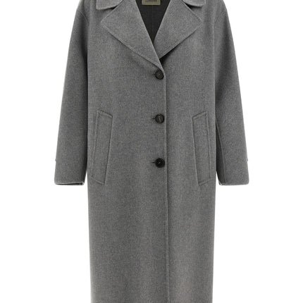 'S Max Mara Gray Virgin Wool Coat