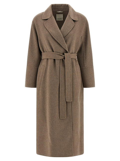 'S Max Mara Brown Virgin Wool Coat