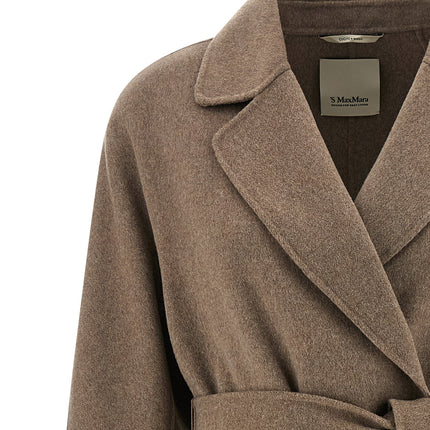 'S Max Mara Brown Virgin Wool Coat