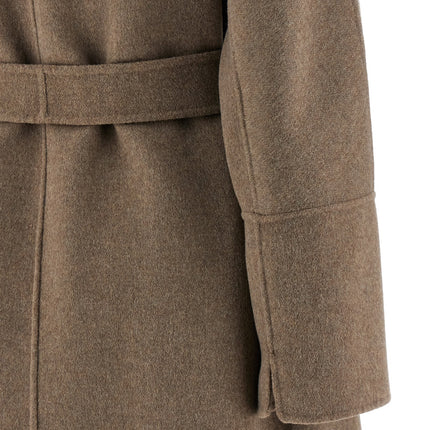 'S Max Mara Brown Virgin Wool Coat