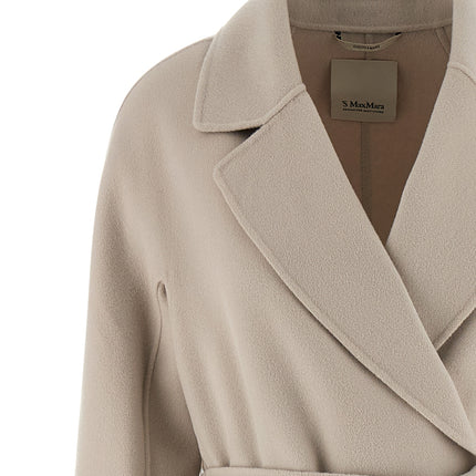 'S Max Mara Beige Virgin Wool Coat