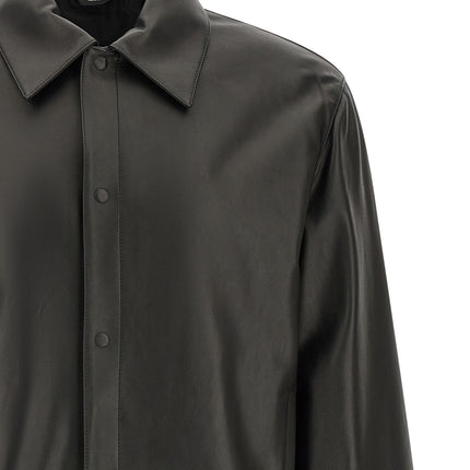 Fendi Black Lamb Leather Leather Jacket