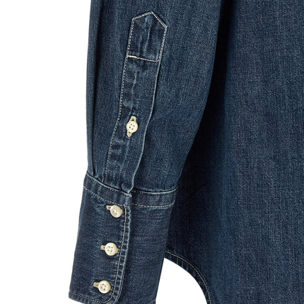 Polo Ralph Lauren Blue Cotton Blouse