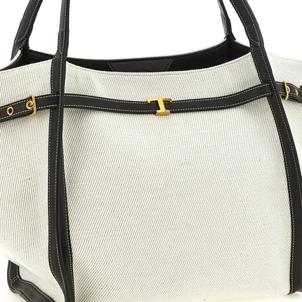 Tod's Multicolor Linen Tote Bag