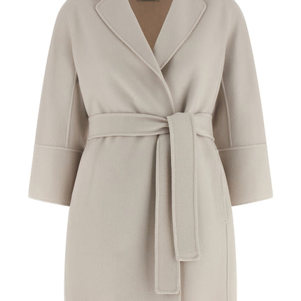 'S Max Mara Beige Virgin Wool Coat