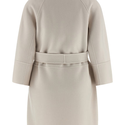 'S Max Mara Beige Virgin Wool Coat