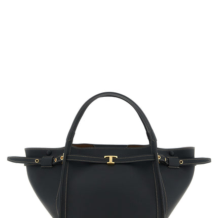 Tod's Black Calfskin Tote Bag