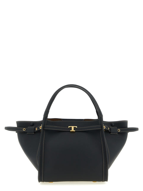 Tod's Black Calfskin Tote Bag