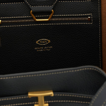 Tod's Black Calfskin Tote Bag
