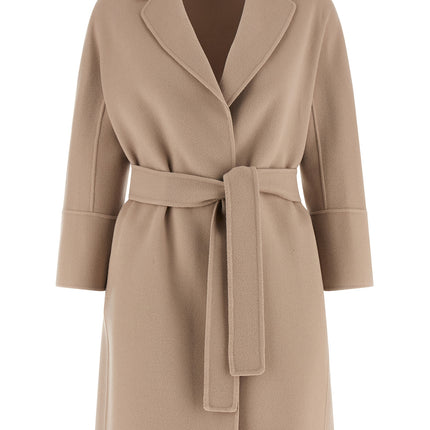 'S Max Mara Beige Virgin Wool Coat