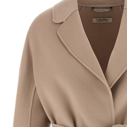 'S Max Mara Beige Virgin Wool Coat