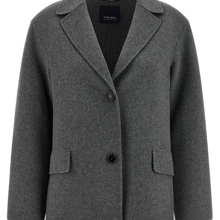 'S Max Mara Gray Virgin Wool Blazer