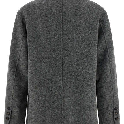 'S Max Mara Gray Virgin Wool Blazer