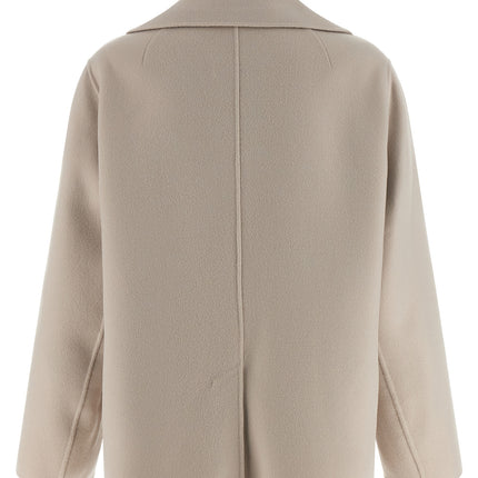 'S Max Mara Beige Virgin Wool Biker Jacket