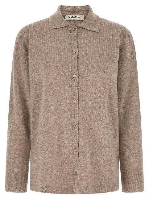 'S Max Mara Beige Wool Cardigan