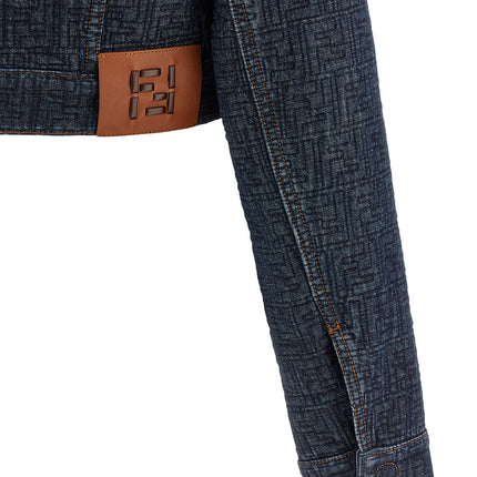 Fendi Blue Cotton Denim Jacket