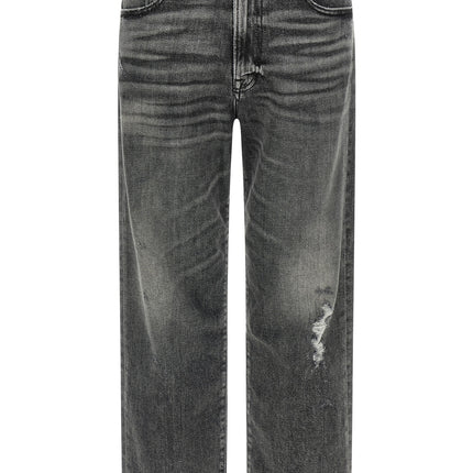 R13 Gray Cotton Boyfriend Jeans