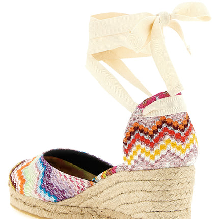 Missoni Multicolor Cowhide Wedge Sandals