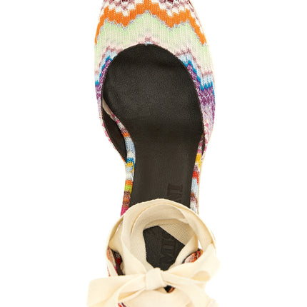 Missoni Multicolor Cowhide Wedge Sandals
