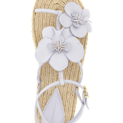 Zimmermann Purple Cowhide Flat Sandals