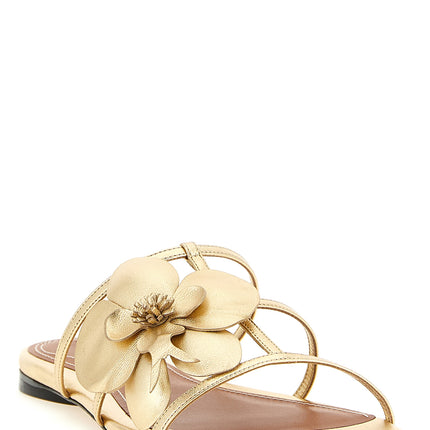 Zimmermann Gold Leather Slides