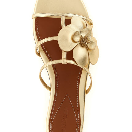 Zimmermann Gold Leather Slides
