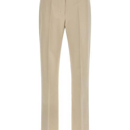 'S Max Mara Beige Cotton Cropped Pants